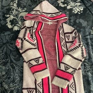 Pink cardigan